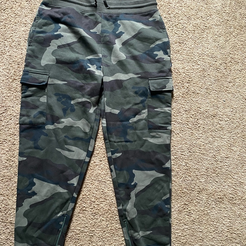 Fatigue cargo sweatpants